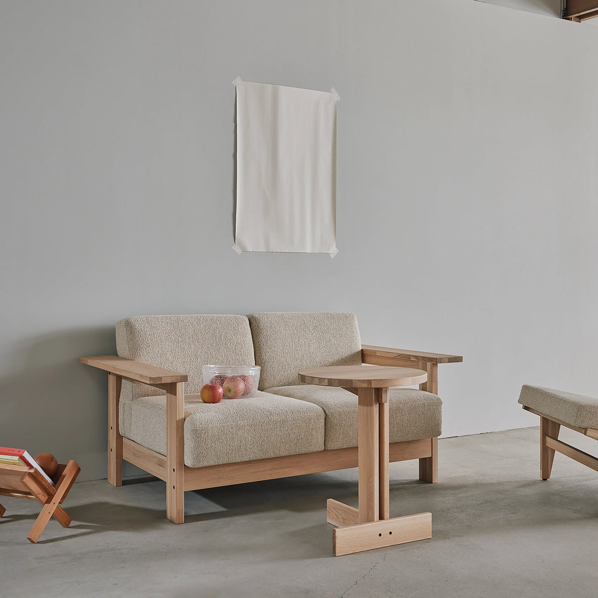 Wooden Sofa Living Set (KOBO SOFA 2P MP + TONBO TABLE MP)